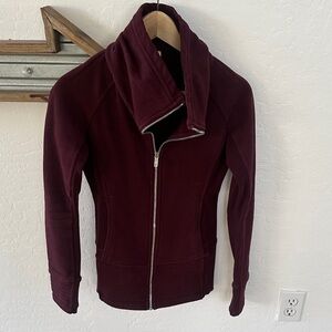 LuLuLemon Burgundy Zip-Up Jacket